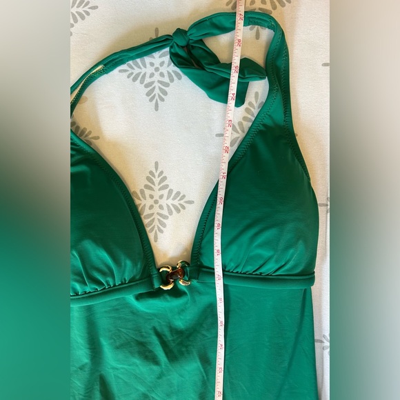 MSRP $105! NWT - J. Crew Emerald Green One Piece Swimsuit - Adj. Halter - Picture 9 of 13